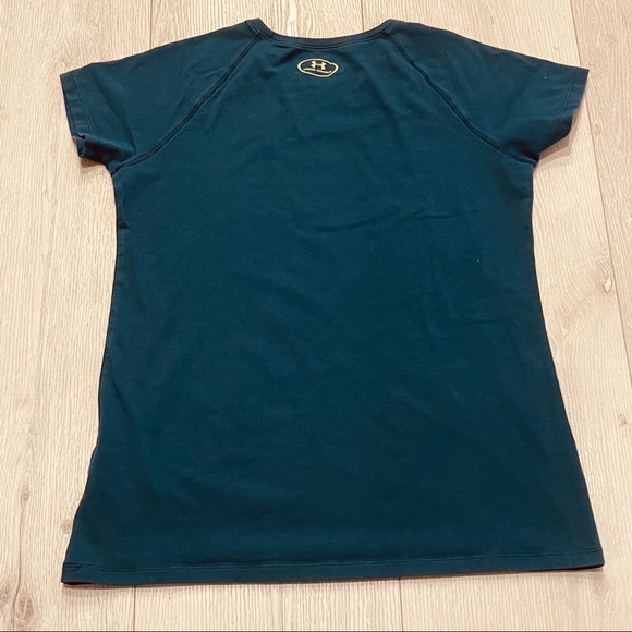 UNDER ARMOUR Leaps and Bounds Short Sleeve Teal Loose HeatGear T-Shirt Size YLG - Picture 4 of 7